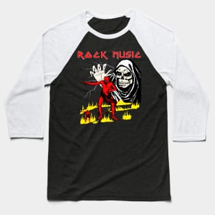 Rock Music Generic Music Band Heavy Metal 80s Very Cool Baseball T-Shirt